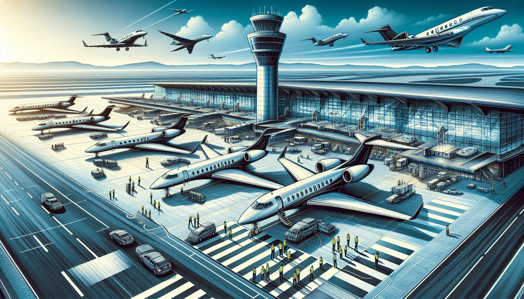 Illustration of Jackson-Medgar Wiley Evers International Airport