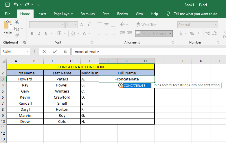 How To Combine Cells In Excel 0342