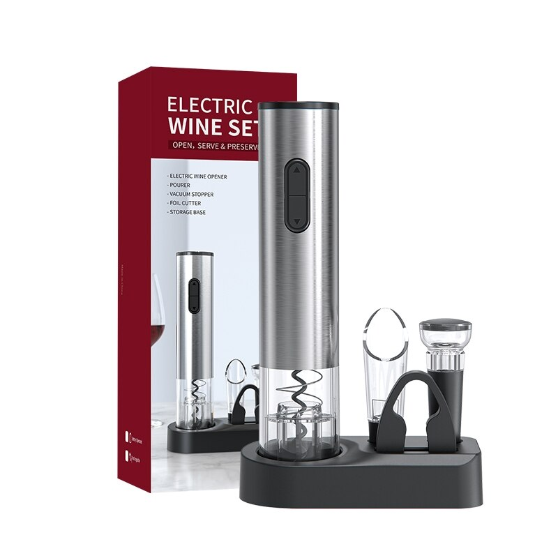 A selection of electric wine openers with different features and prices