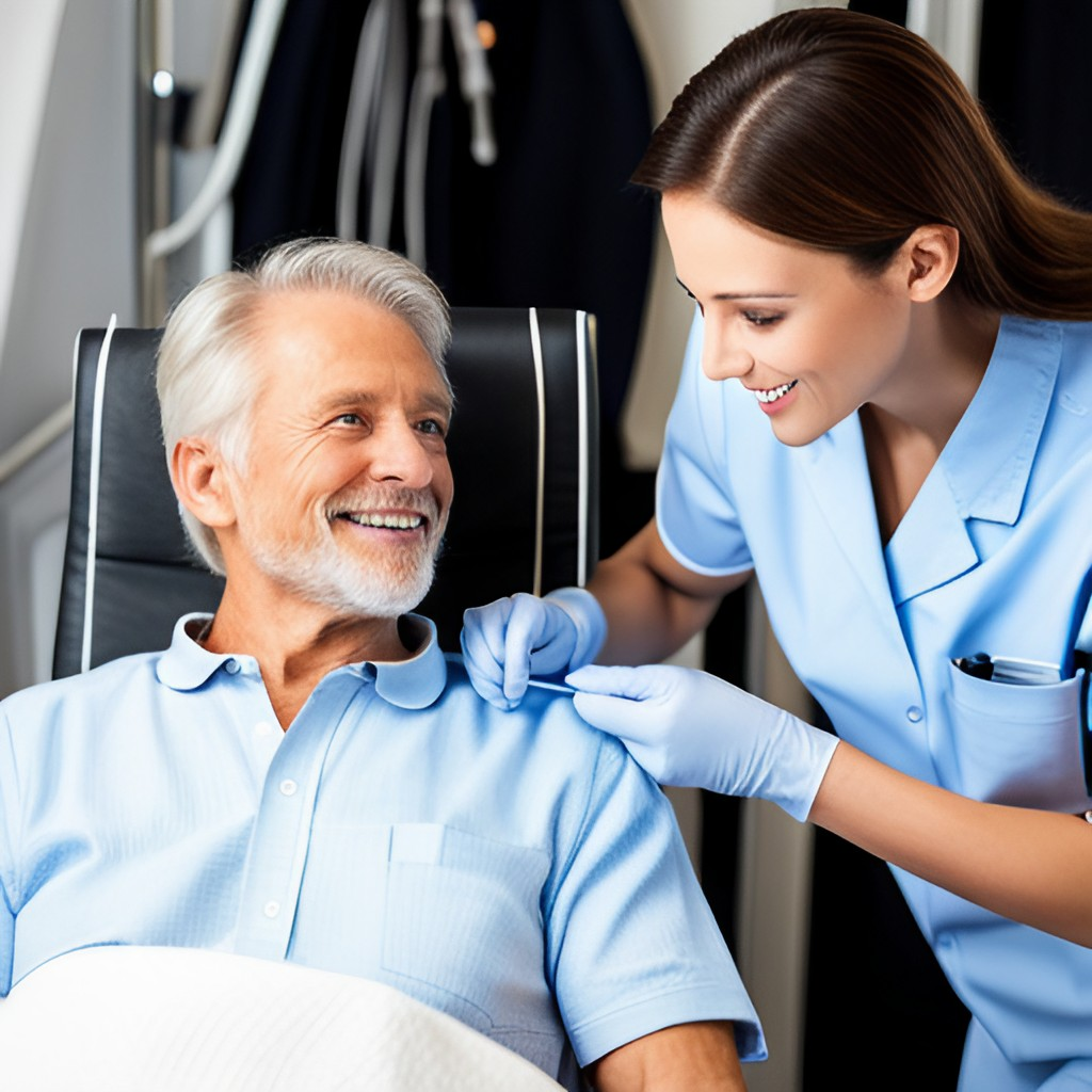 A mobile blood draw process providing convenience and comfort to patients