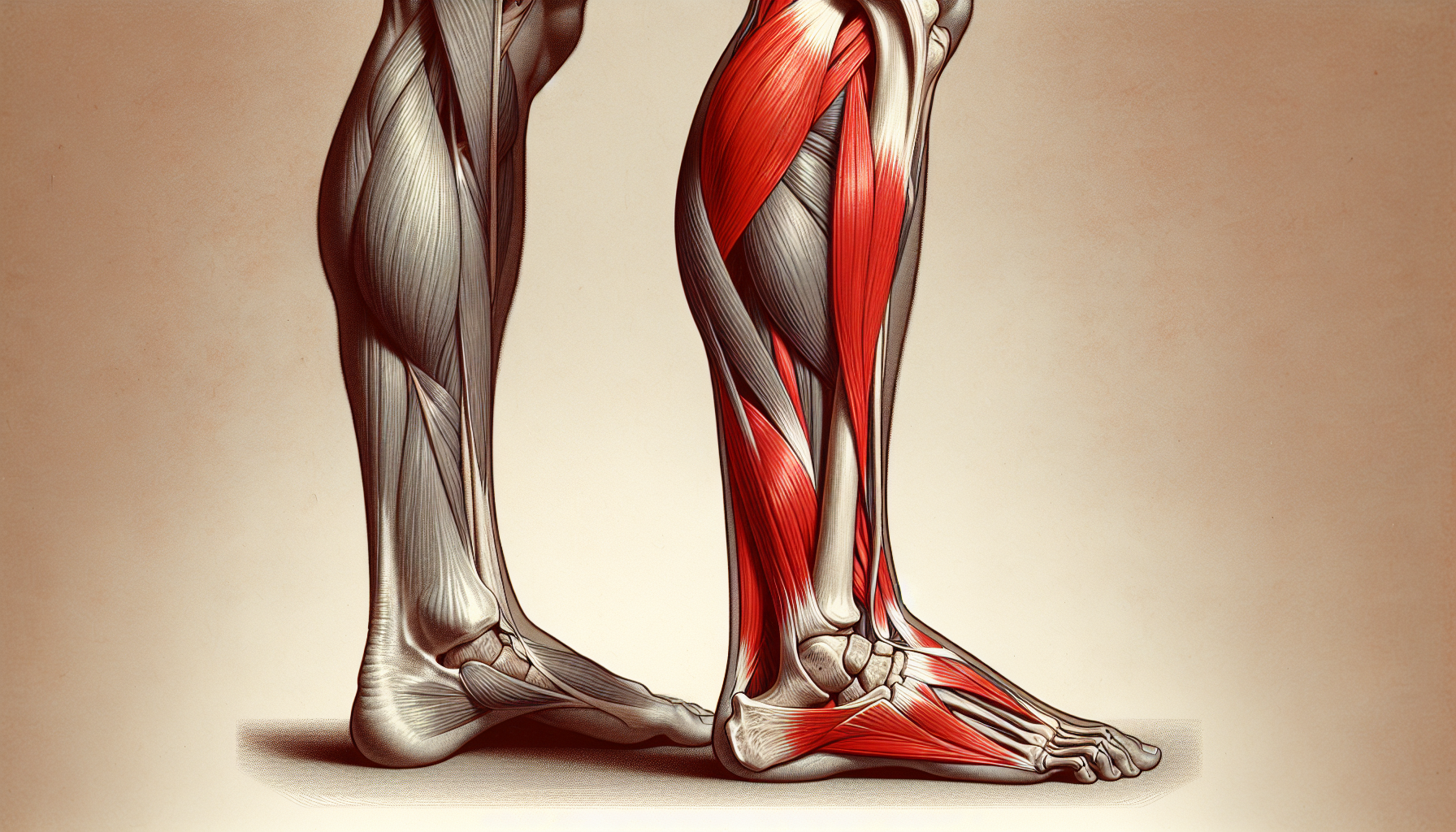 Illustration of the Achilles tendon