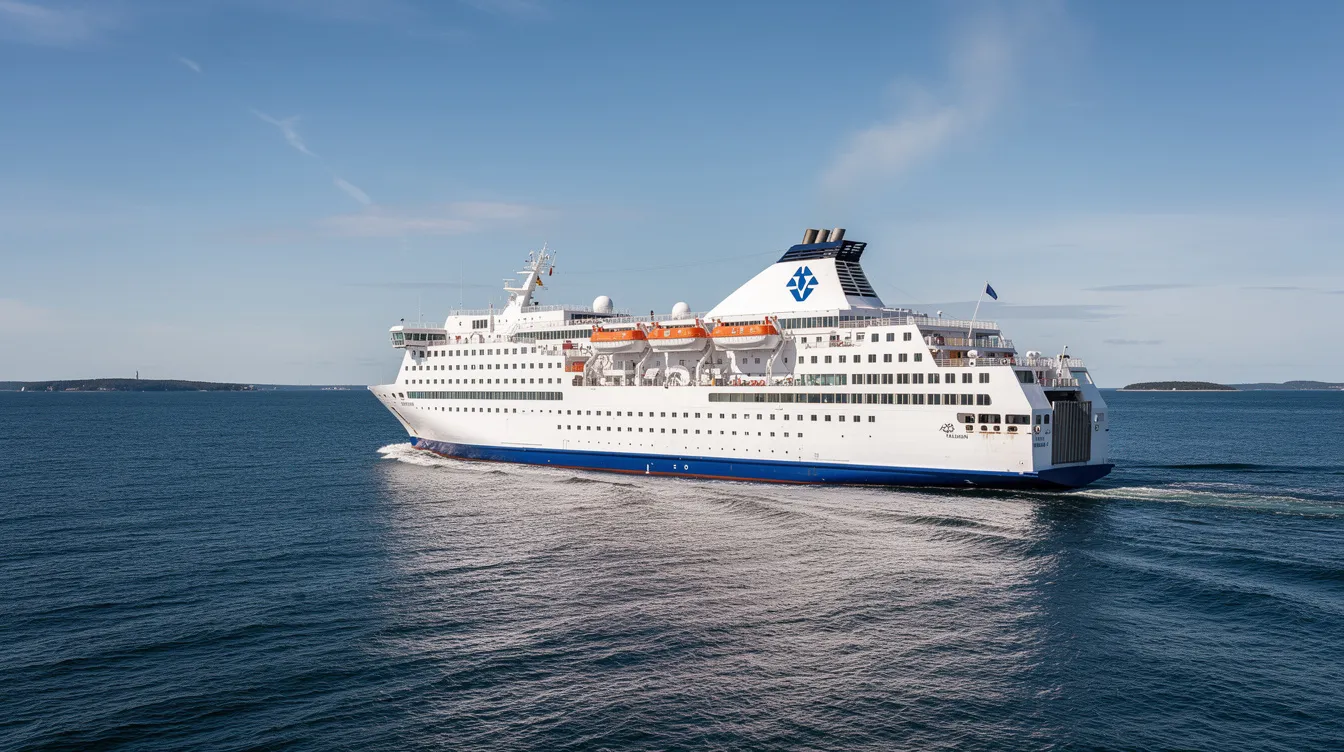 Helsingi ja Tallinna vahel merel sõitev reisiparvlaev.