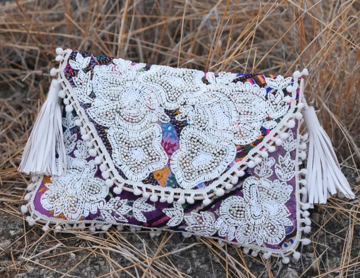 The White Sitara Clutch by @Vipulshahbags
