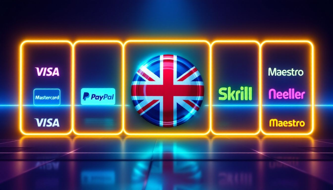 Payment methods available at UK online casinos.