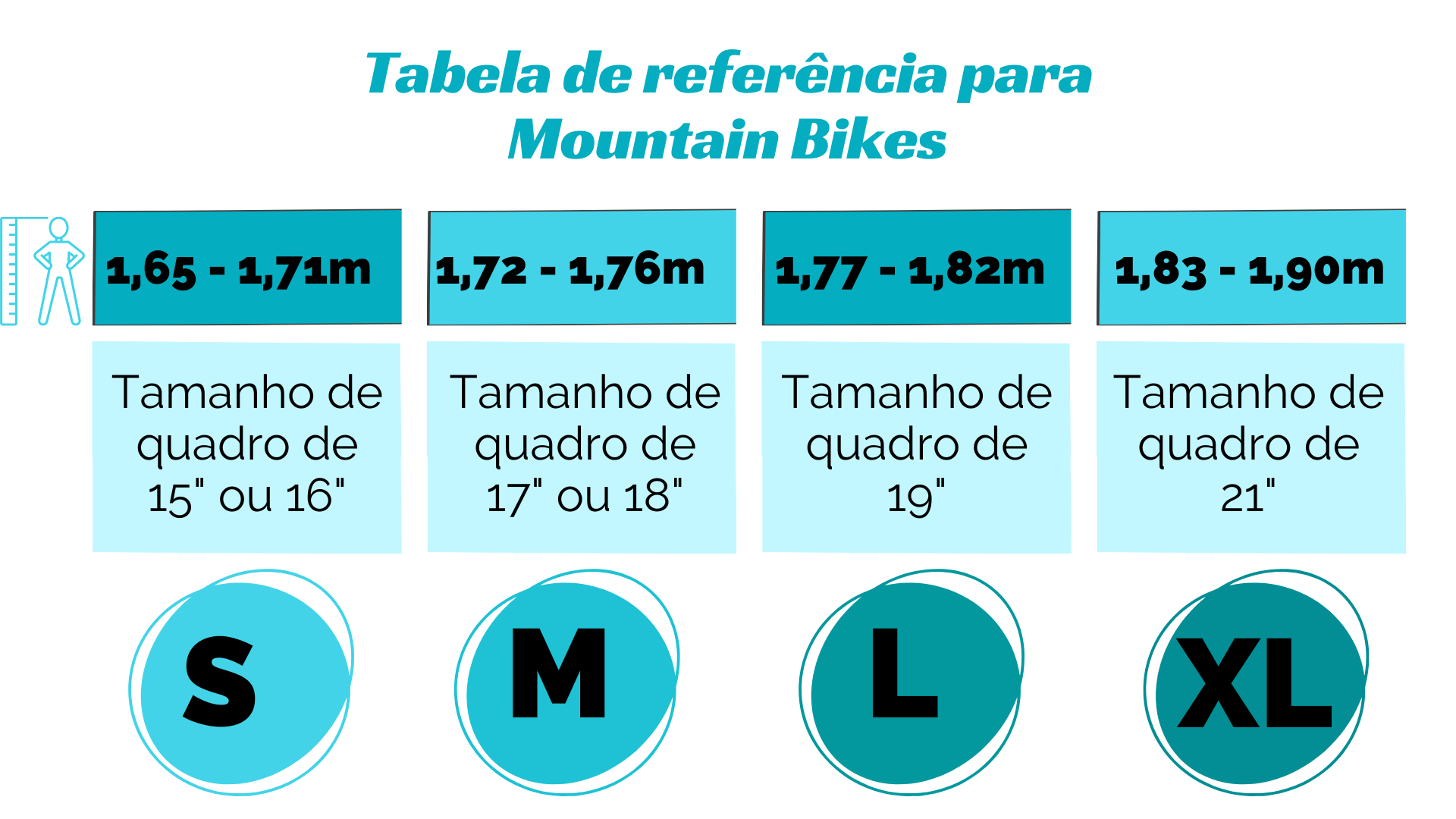 Qual tamanho do quadro da bike comprar em sua bicicleta