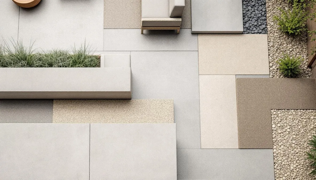 Practical applications of paving in a modern outdoor space.