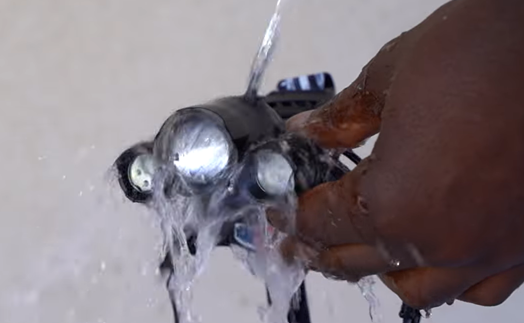 Danforce head lamp water resistance test