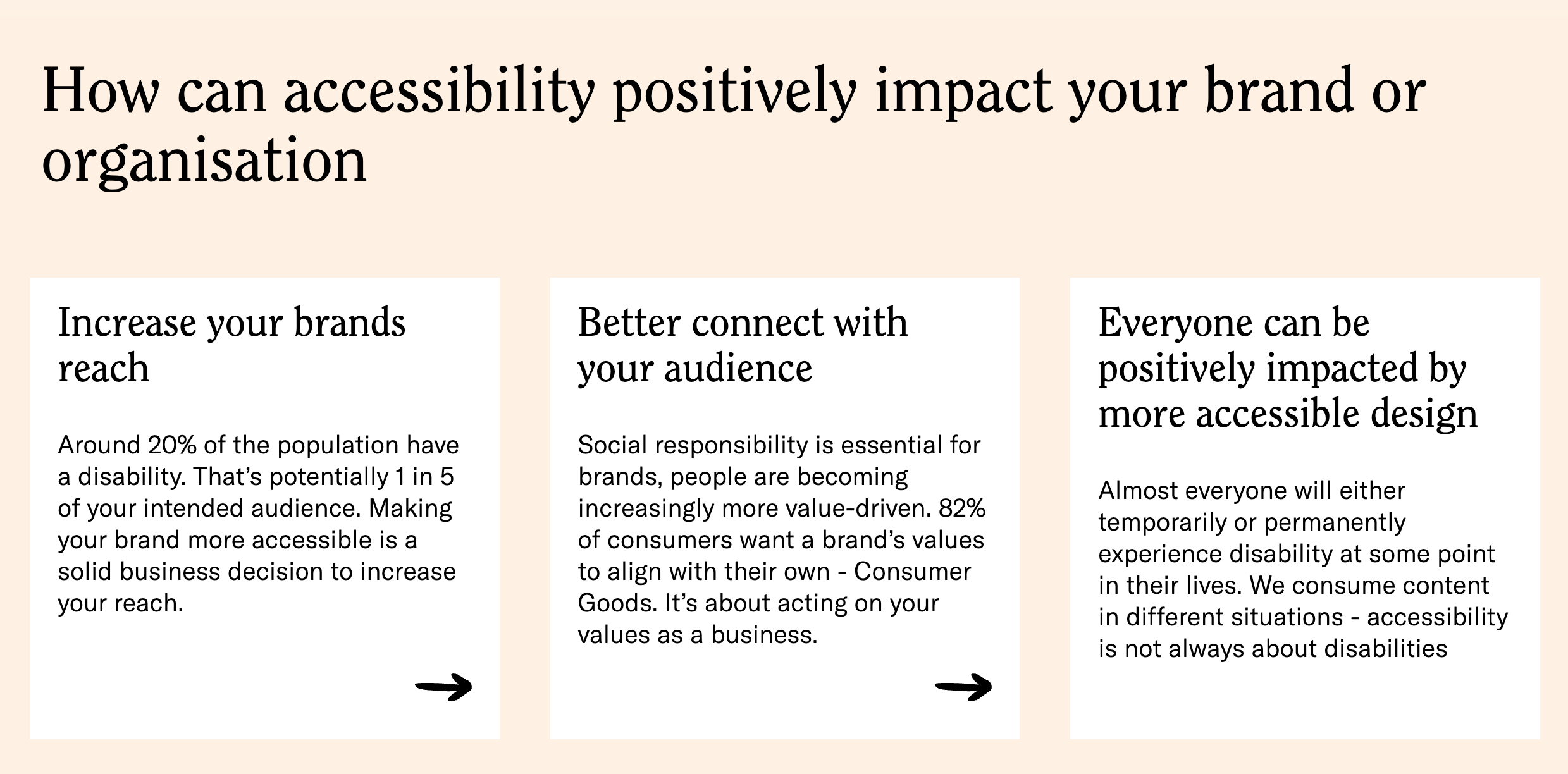 Brand accessibility can positively impact your brand