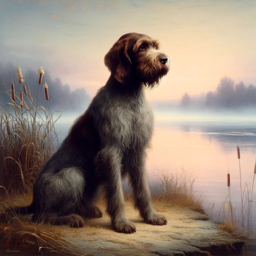 An historical image of the Wirehaired Pointing Griffon