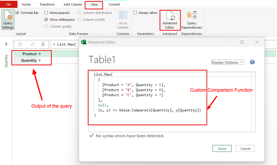 Optional comparisonCriteria value in Power Query