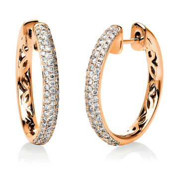 Smulkios auskarai rinkutės su subtiliu deimantų dekoru – fashiongold.lt