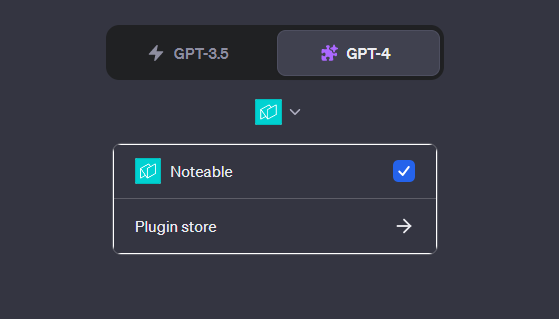 Noteable ChatGPT Plugin Intstalled