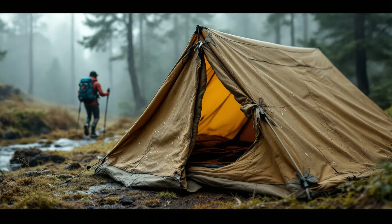 A visual representation of key features of waxed canvas, including its durability and water resistance.