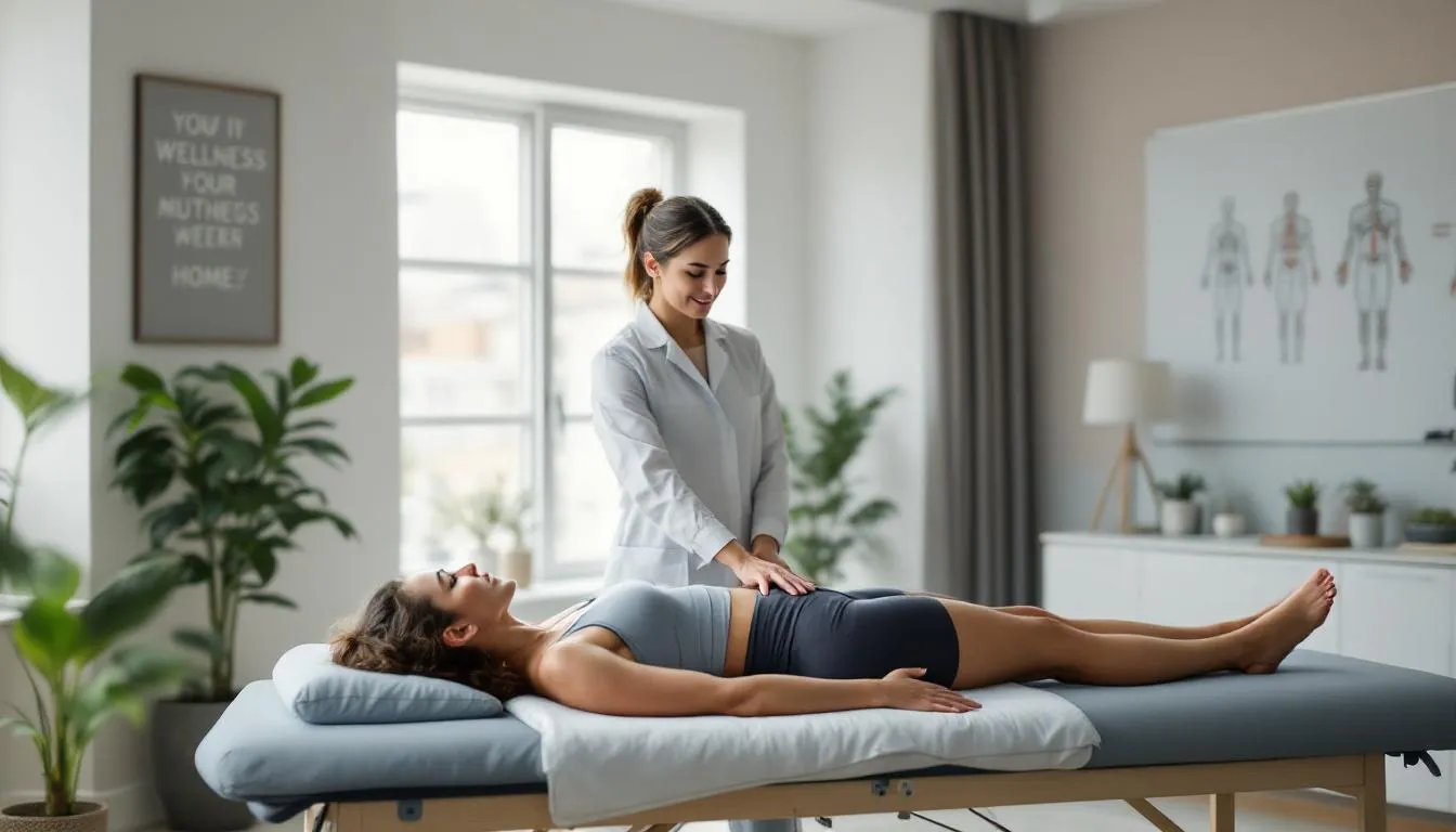A physiotherapist providing specialized treatment for a sports injury.