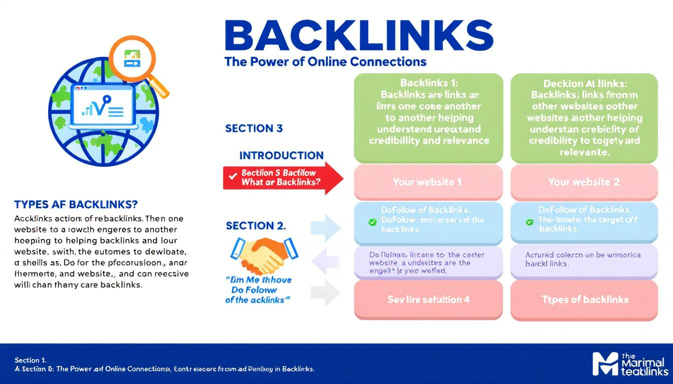 Un diagramma che spiega cosa sono i backlink e il loro ruolo nei motori di ricerca.