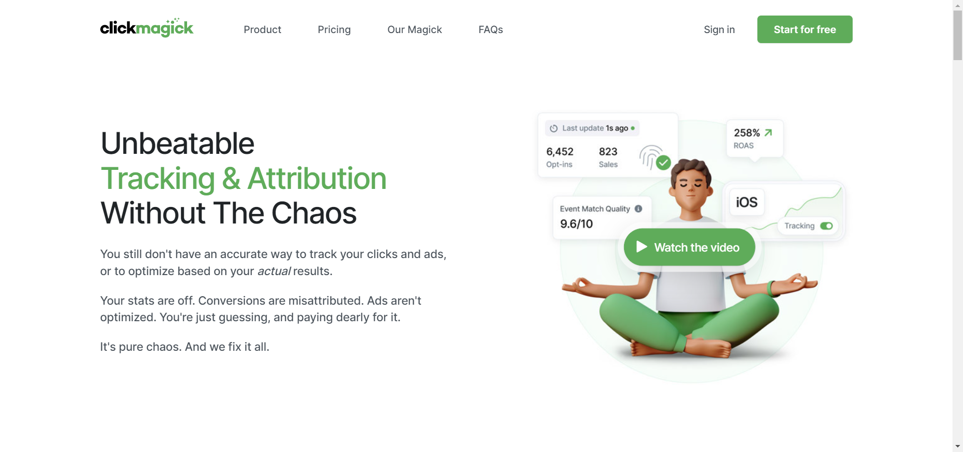 ClickMagick main page