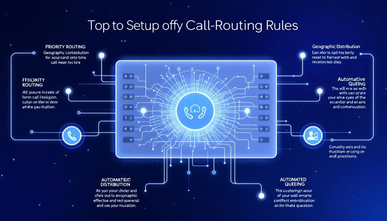 An image depicting the setup of effective call routing rules, emphasizing the importance of customization.