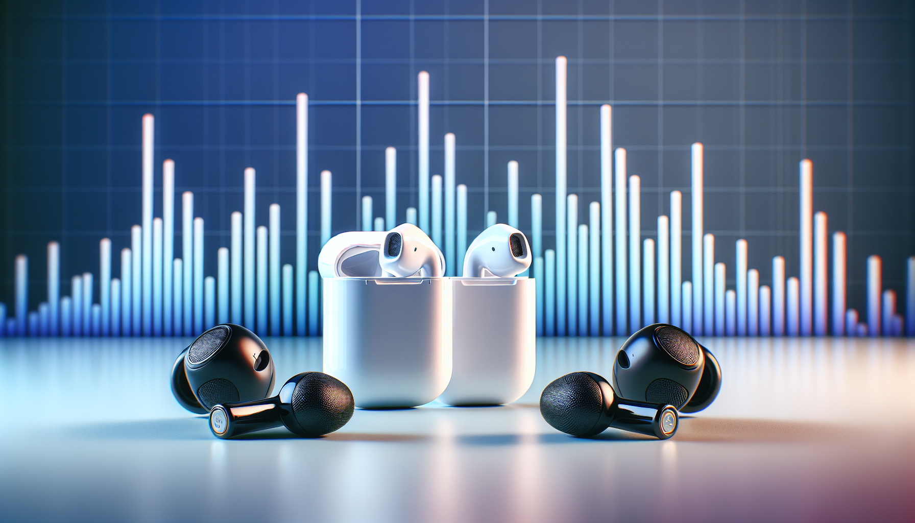 Comparison of sound quality between Apple AirPods and Skullcandy earbuds