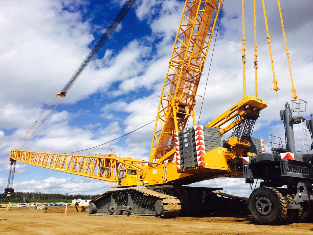 a large towable crane