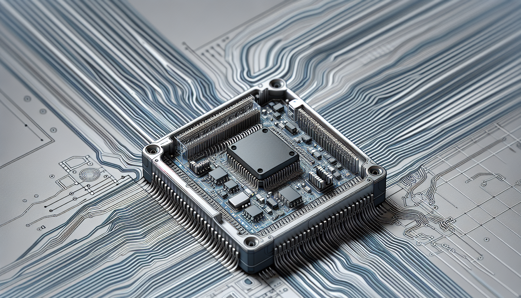 Illustration of a microcontroller unit