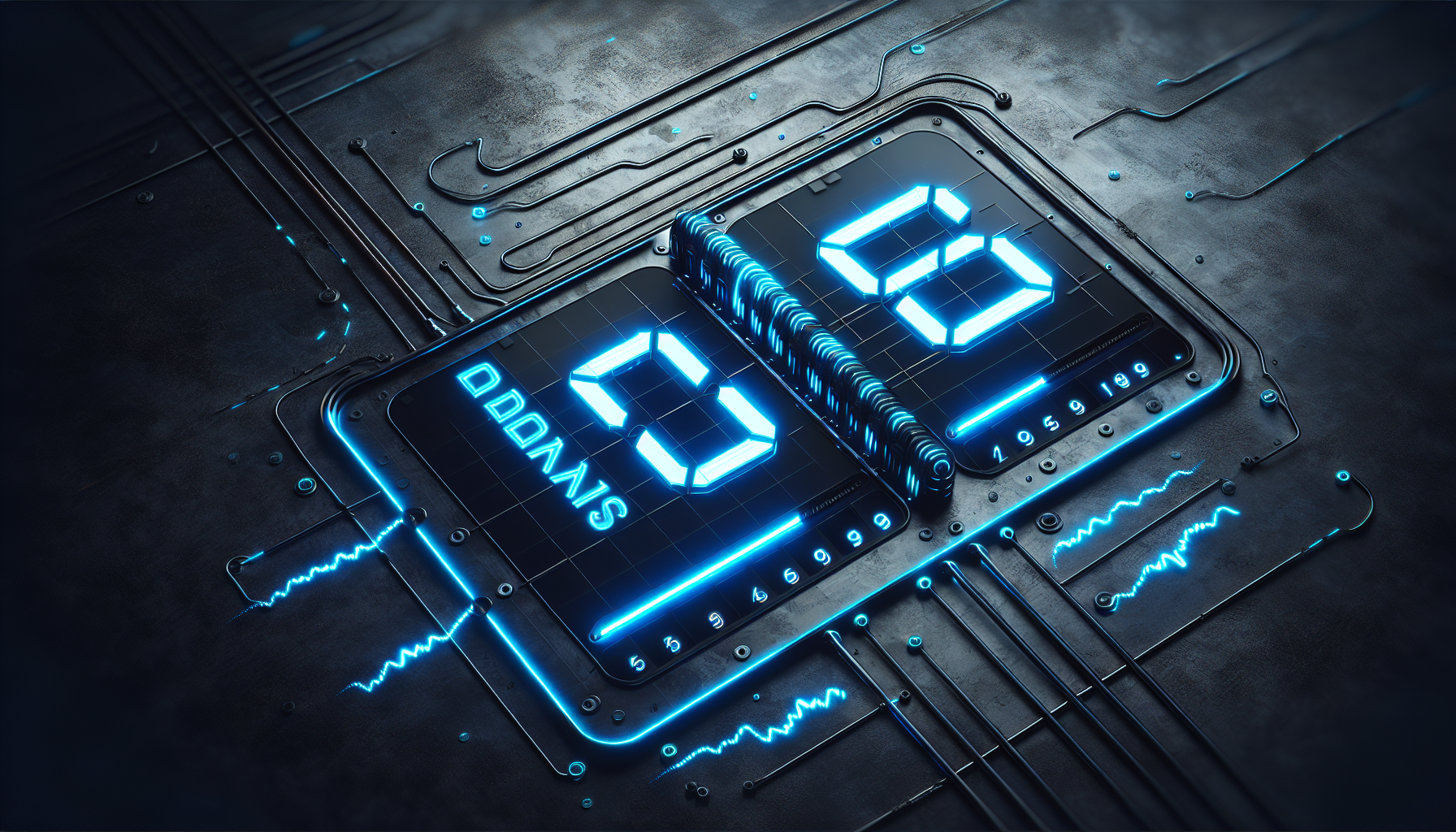 Countdown timer indicating critical deadlines