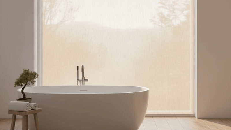 The rice paper films make your space look peaceful, natural, and quiet. 