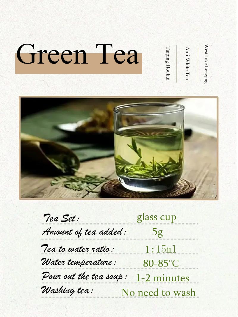 Green tea brewing method