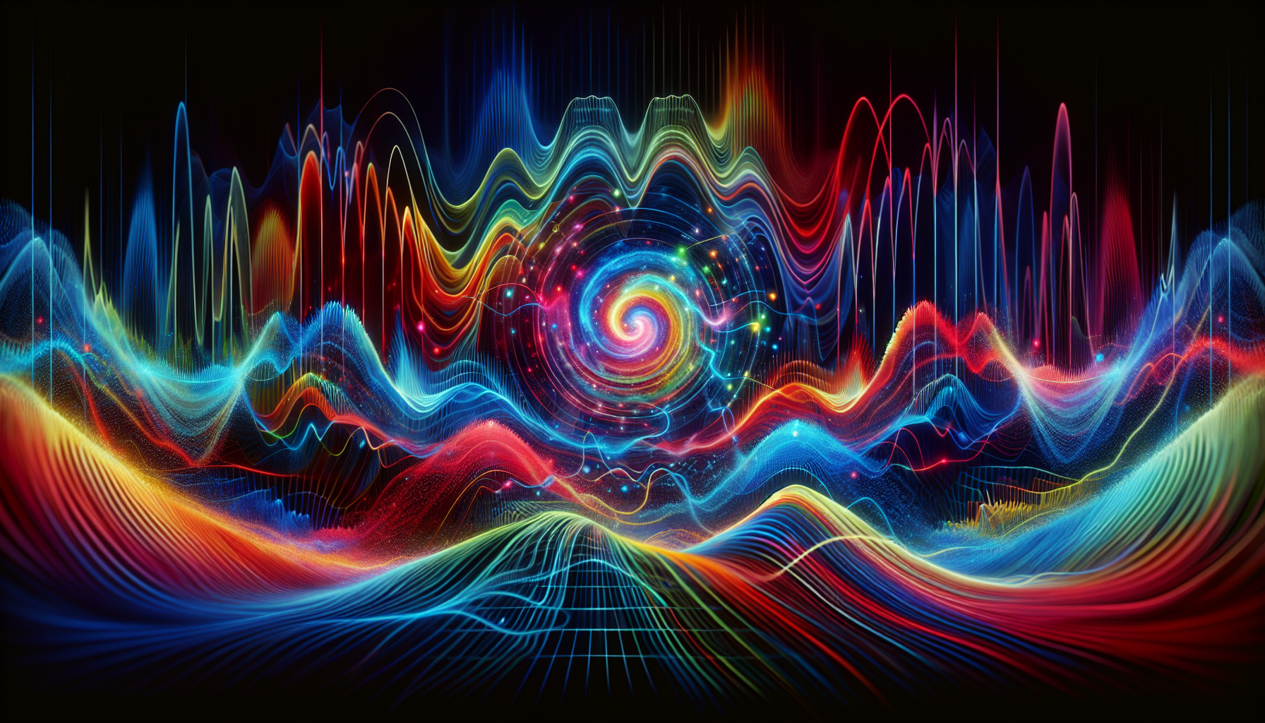 Abstract representation of energy vibrations
