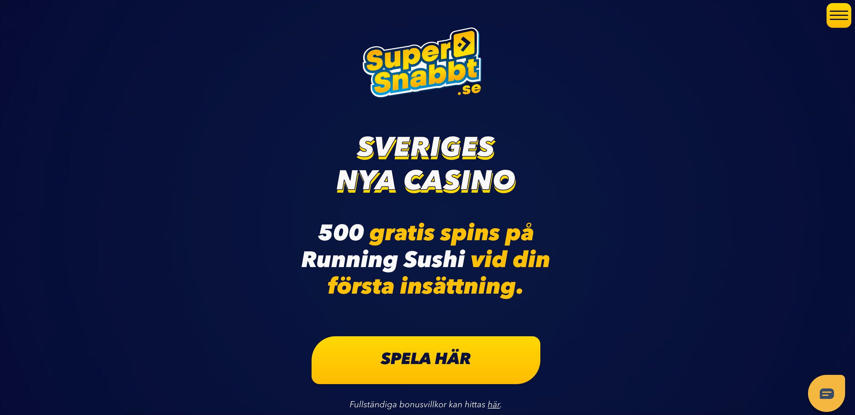 Supersnabbt.se, Sveriges nya casino.