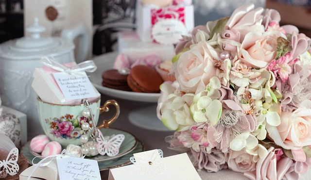 wedding bouquet, tea party, sweet