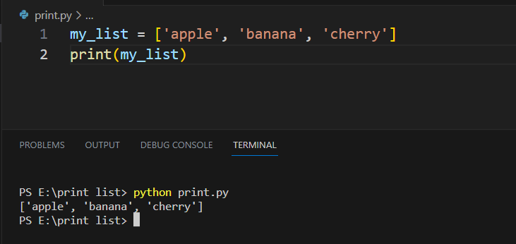 python-how-to-print-a-list-7-different-ways