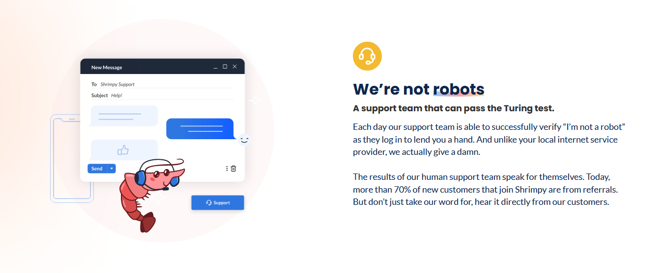 Shrimpy customer support helps with your crypto portfolio management.