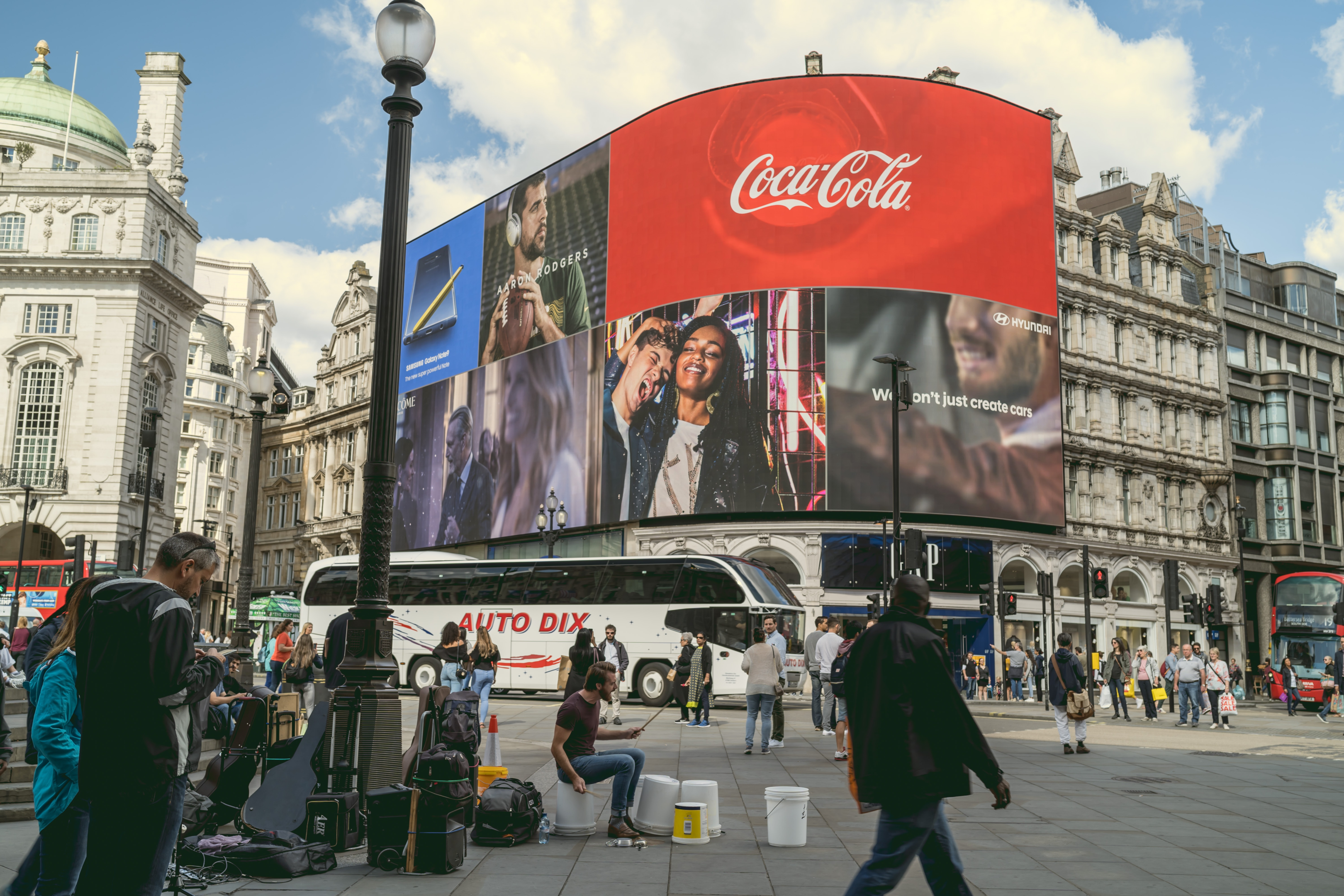 CocaCola Billboard in Downtown London