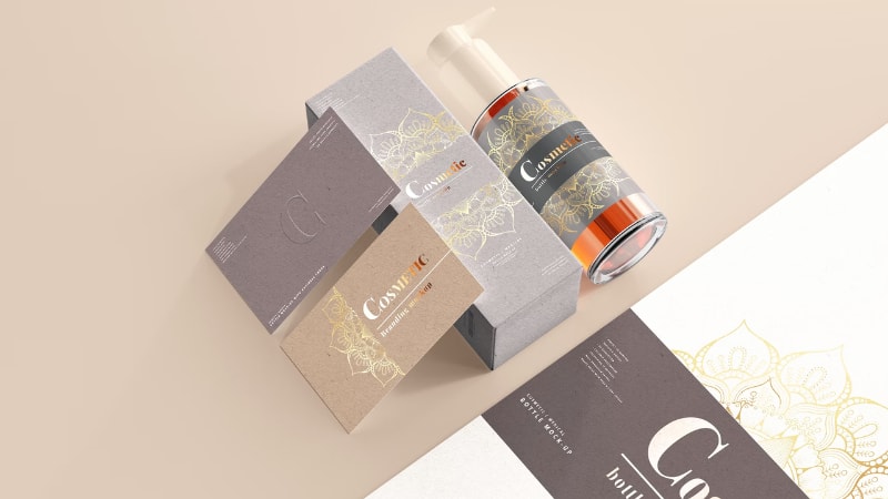 Spot UV printing on brand packaging