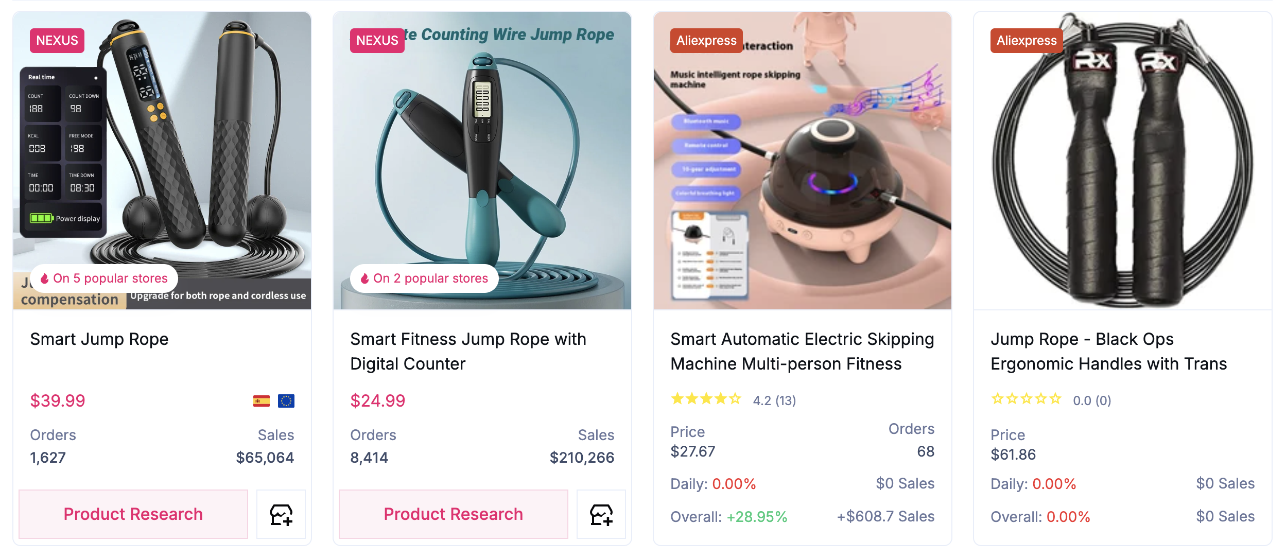 dropship fitness products - smart jump ropes