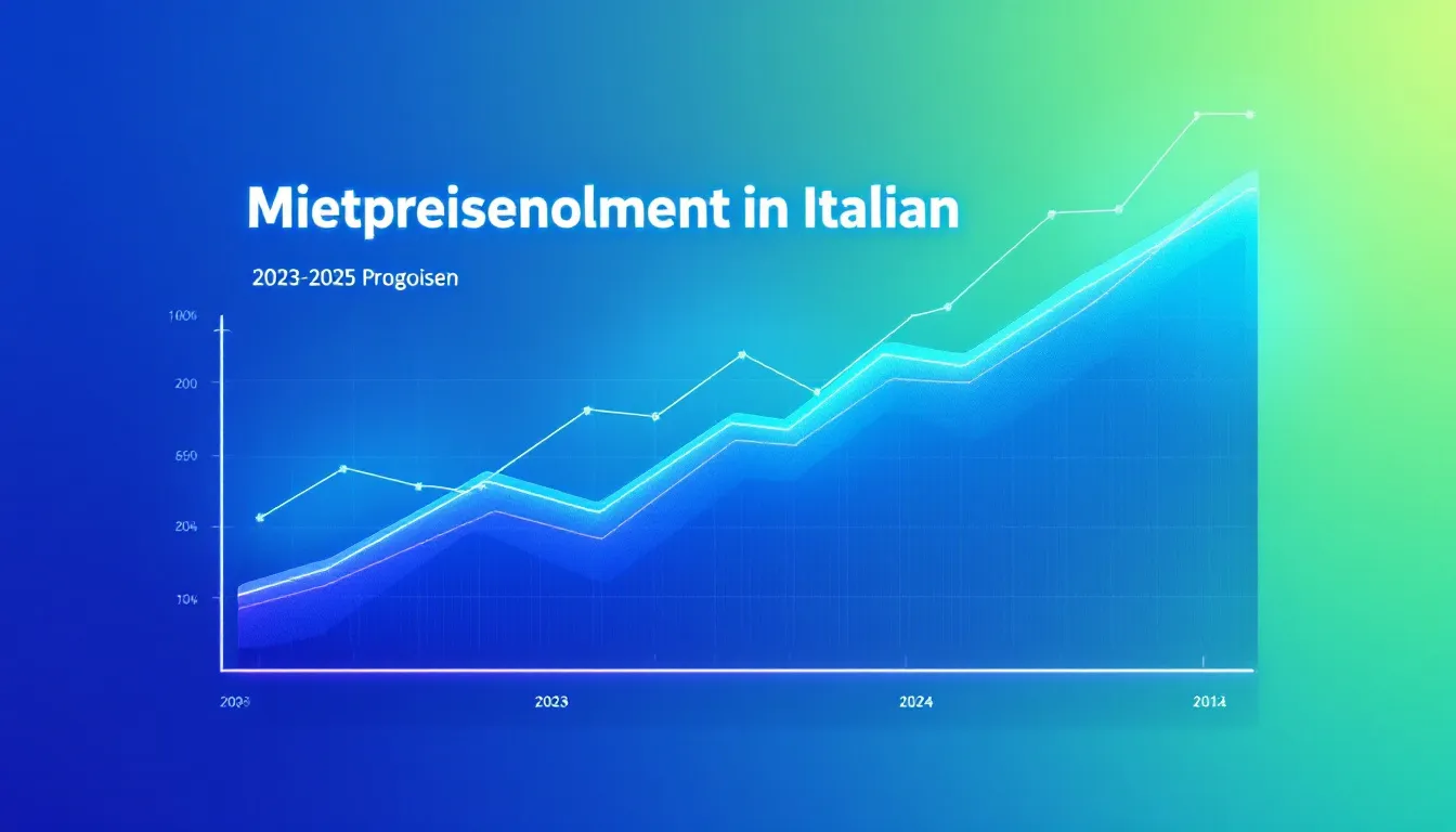 Mietpreisentwicklung in Italien von 2023 bis 2025 mit wichtigen Prognosen.