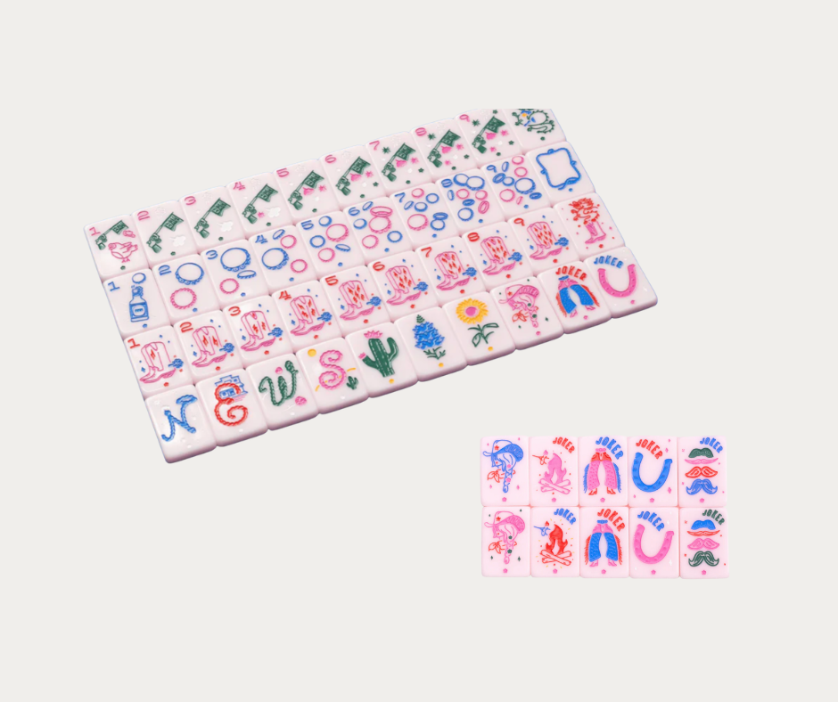 Mini Miss Cowgirl Travel Mahjong Set by Miss Mahjong