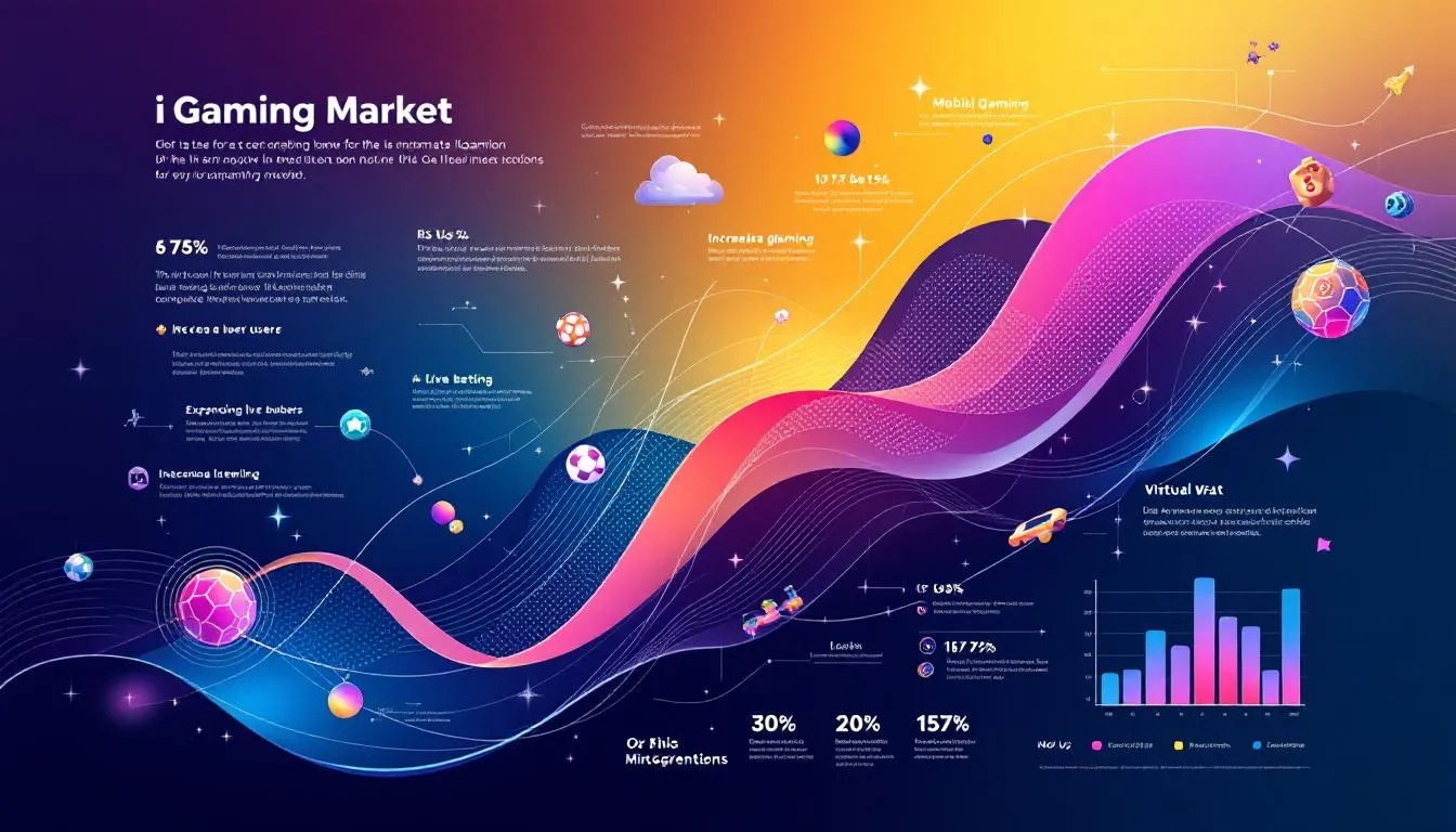 Diagram som visar marknadens utveckling inom iGaming.
