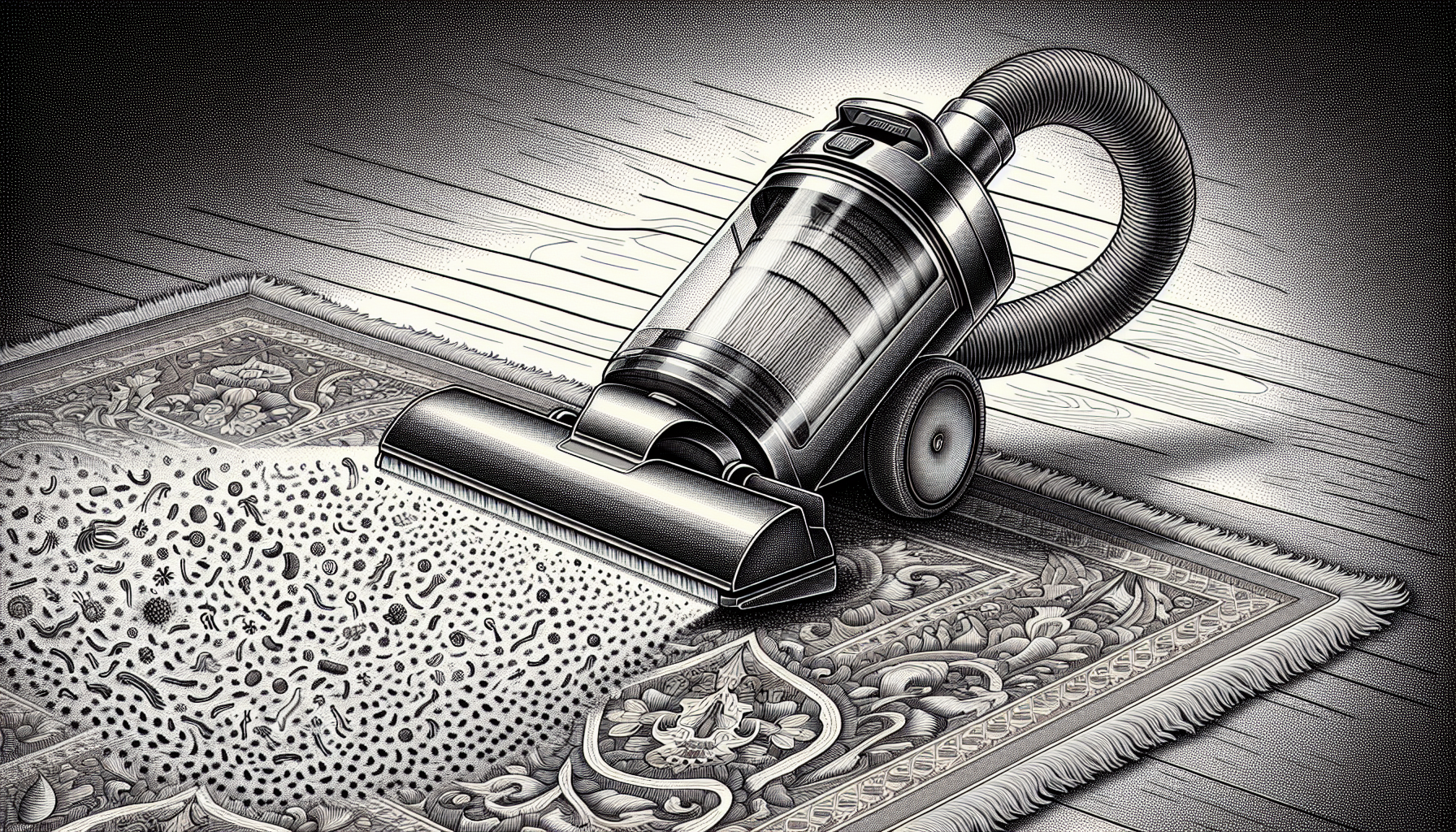 HEPA filter vacuum for dust-free carpets and rugs