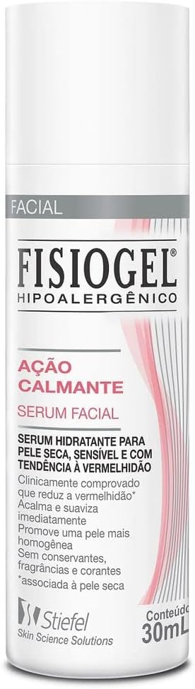 Sérum facial calmante da Fisiogel. Fonte da imagem: site oficial da marca. 