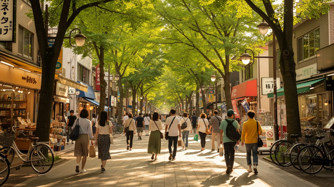 吉祥寺の商店街の風景