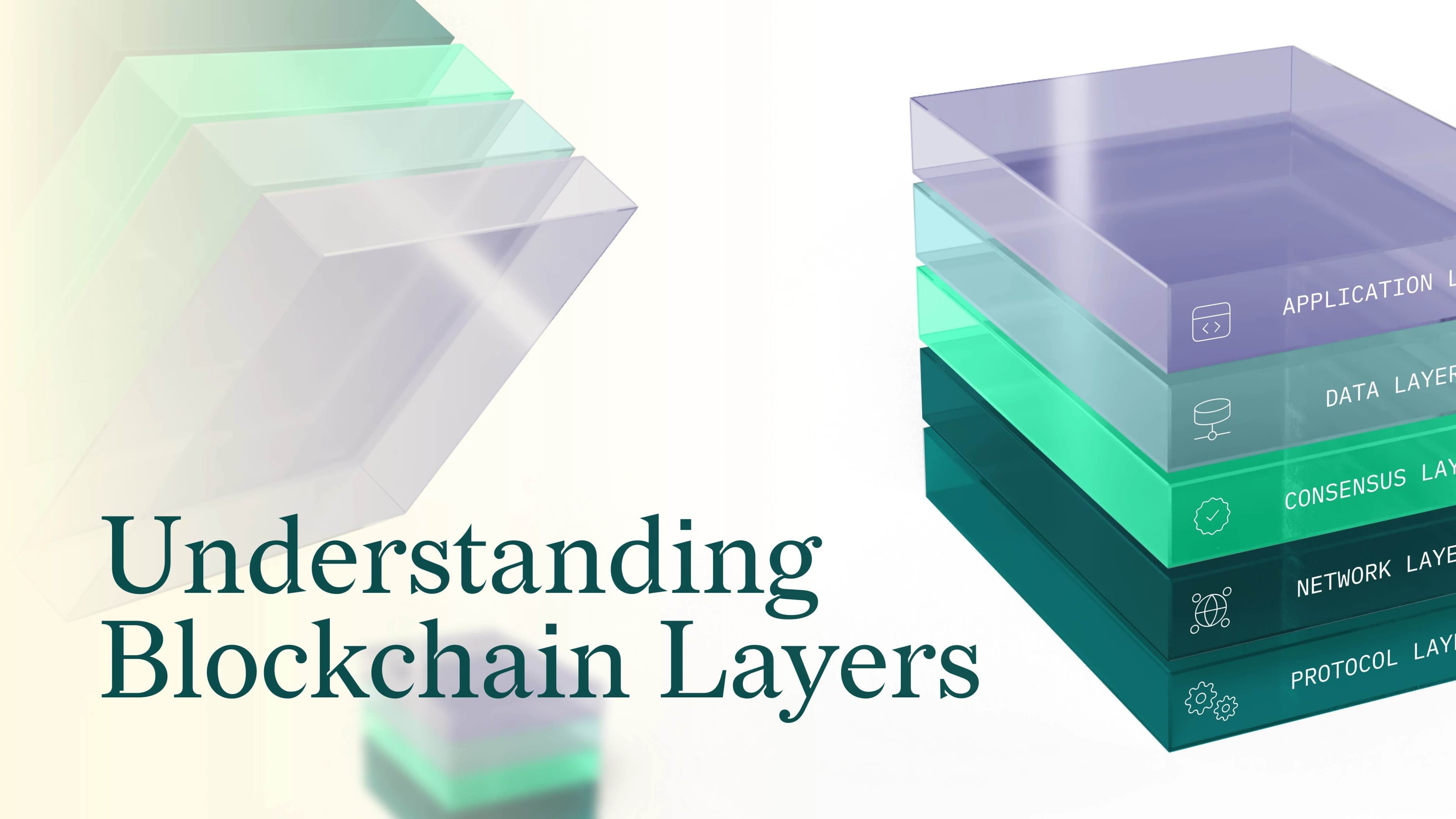 Illustration of different layers of blockchain