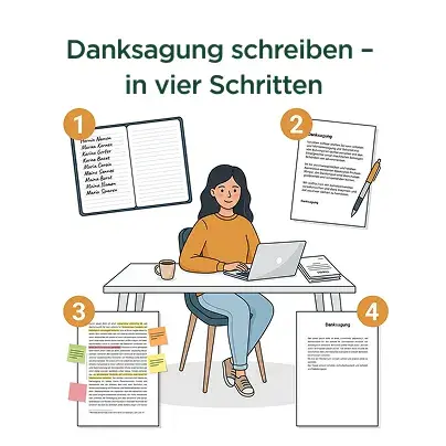 Danksagung Masterarbeit schreiben: Anleitung in vier Schritten zur Danksagung in der Masterarbeit