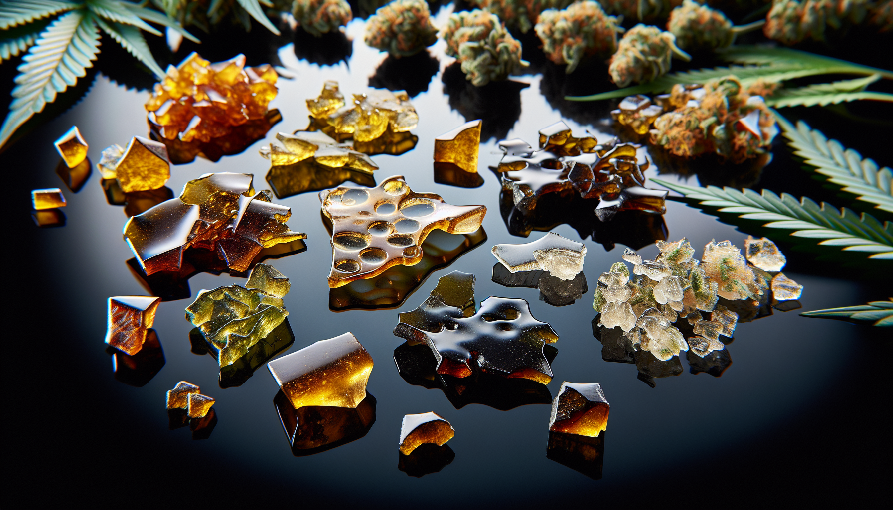 Shatter and crumble concentrates