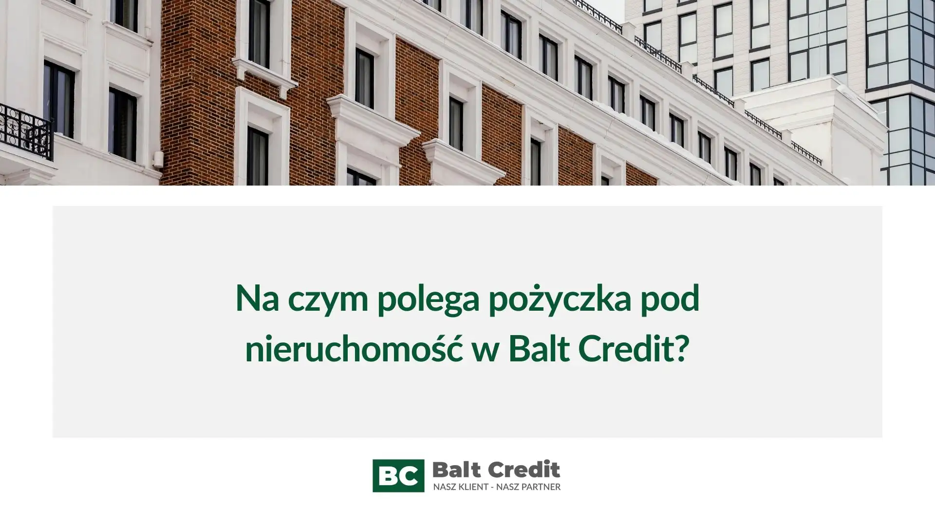 Na czym polega pożyczka Balt Credit?
