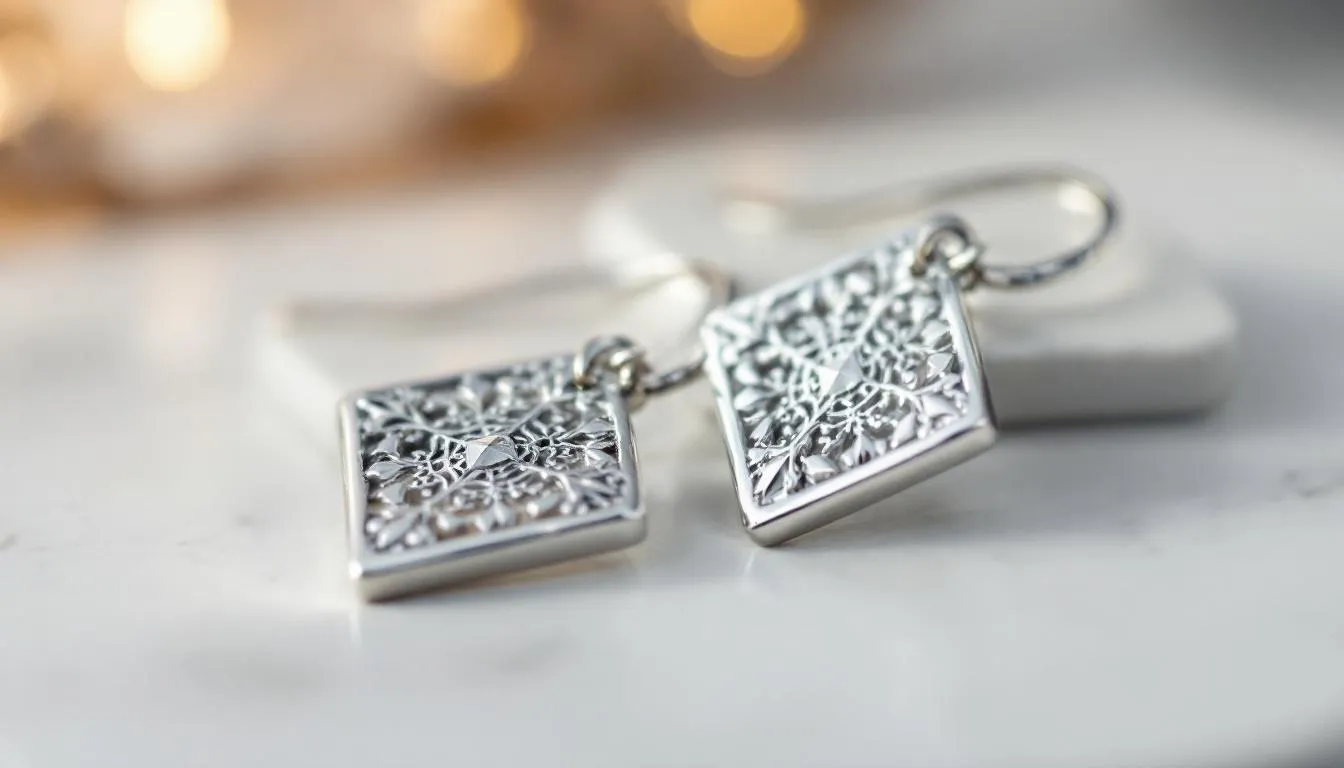 The image features a collection of beautifully crafted sterling silver handmade earrings, including both statement hoop earrings and elegant stud earrings, perfect for everyday wear or special occasions. Each piece showcases a blend of simplicity and sophistication, making them a versatile addition to any jewellery collection.