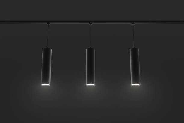 A magnetic track light system illuminating a space. 