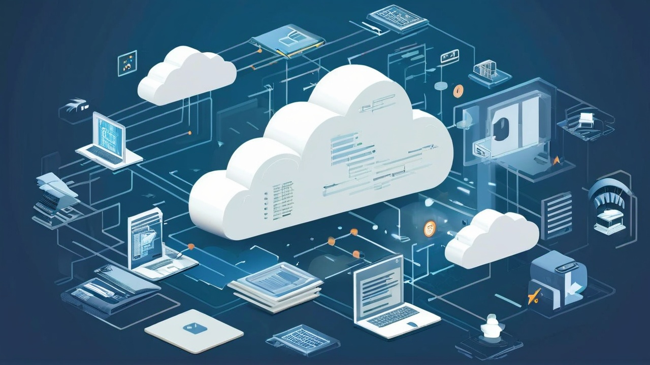 cloud based and on premise- a graphic showing elements of a clolud based solution