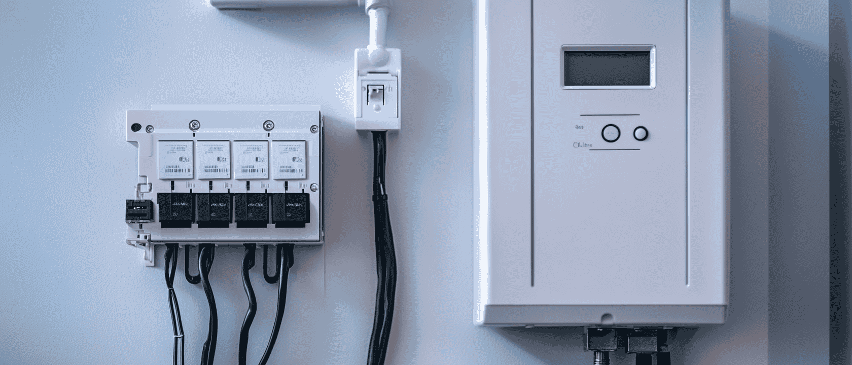 An illustration showing various electrical components related to power supply issues.