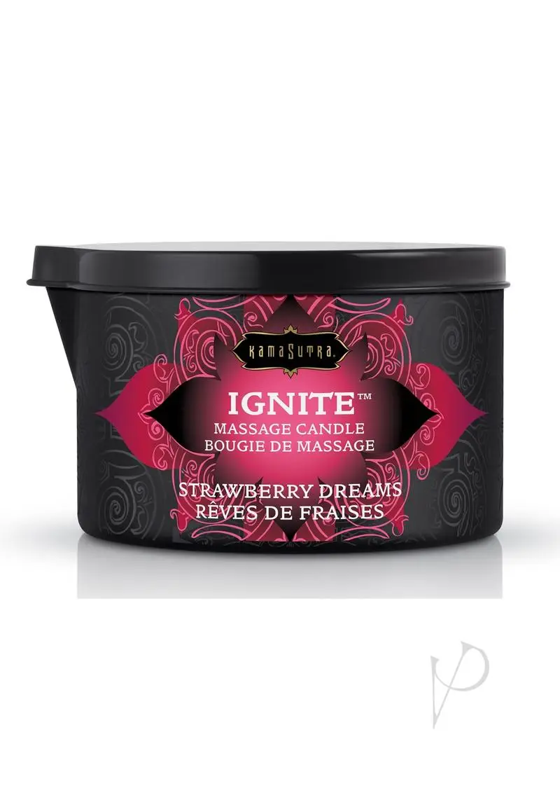 Kama Sutra Ignite Massage Candle – Strawberry Dreams